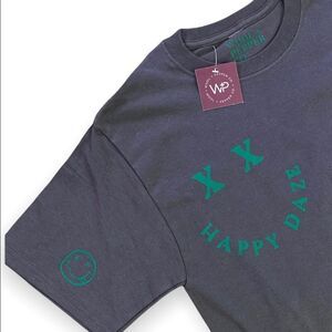NWT Wool + Pepper Co. HAPPY DAZE Unisex Gray + Green T Shirt